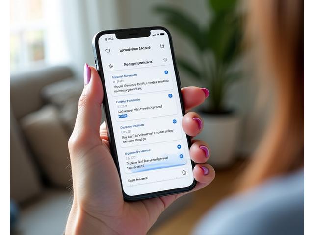 A smartphone screen displaying clear, concise, personalized daily health recommendations for an active individual. Icons represent different categories like nutrition, exercise, and mindfulness, with gentle, encouraging text.