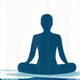Mental well-being and stress management icon